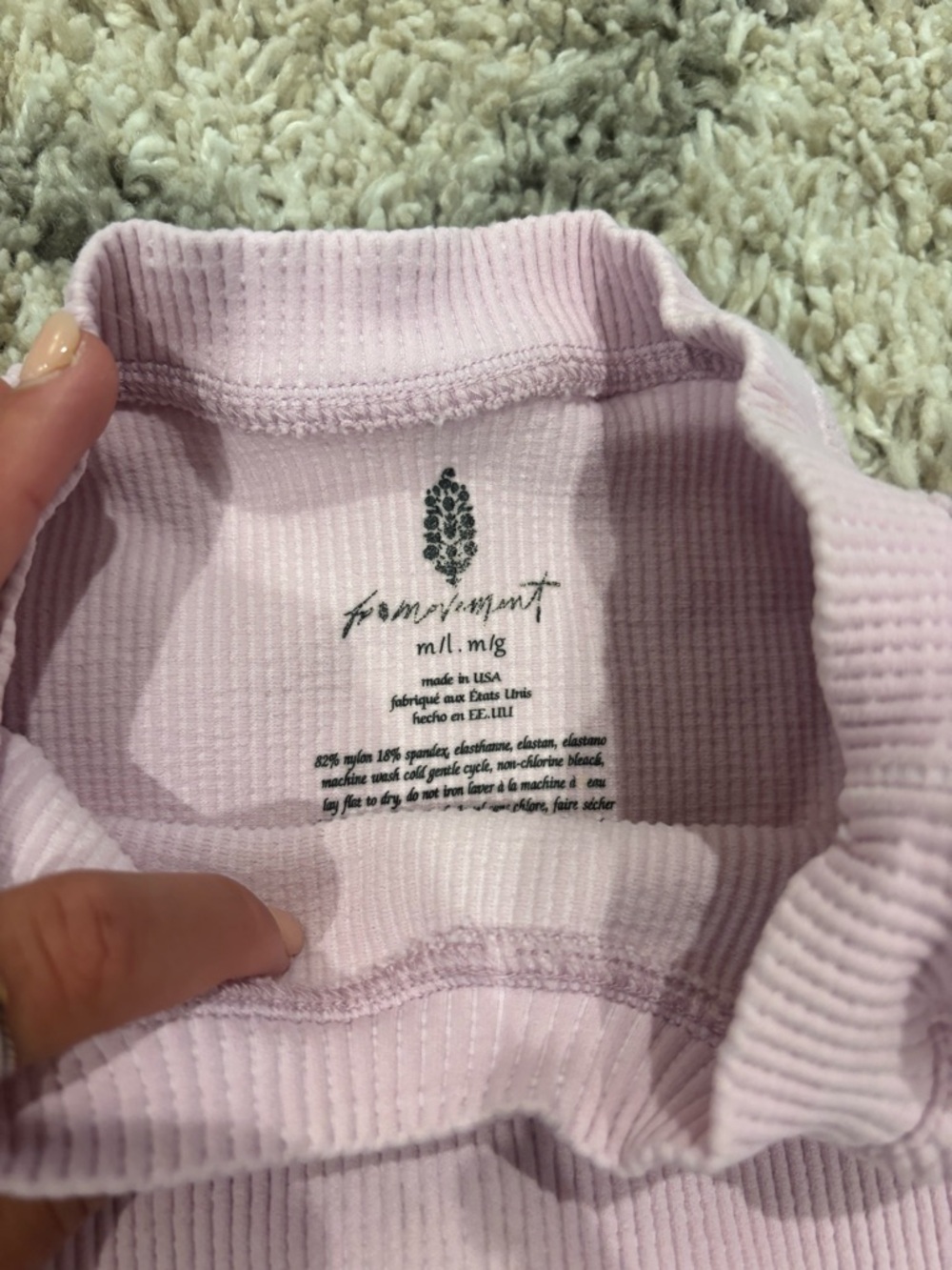 FP Movement by Free People Light Pink Ribbed Muscle Tee - Picture 2 of 3